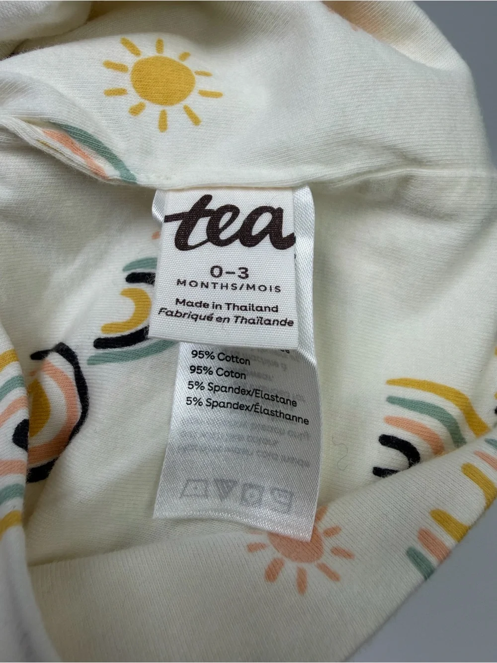 Tea Collection Baby Bear All Sunshine & Rainbows Hat Size 0-3 Months